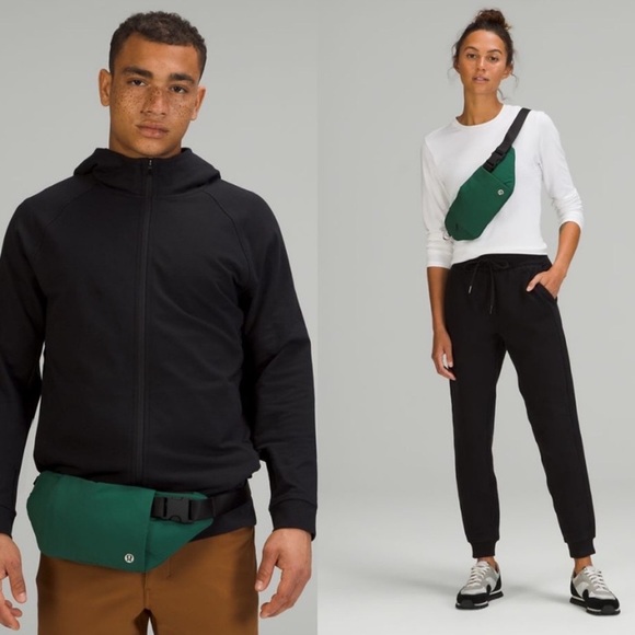 Lululemon City Essentials Multi-Pocket Belt Bag Everglade Green - Picture 1 of 14